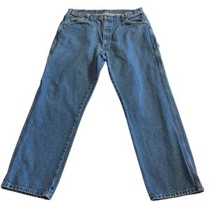 Dickies Mens Carpenter Jeans‎ 38x32 (Fits 38x30) Blue Relaxed Fit Work 1993SN